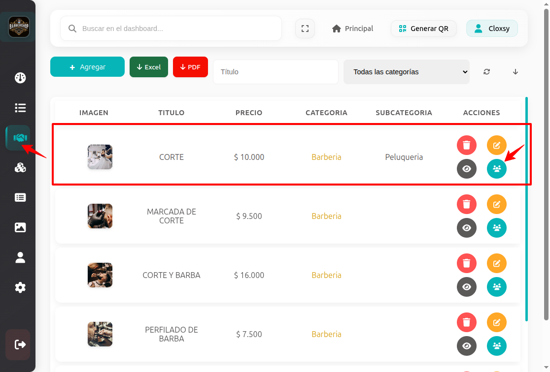 Asignar recursos desde servicios